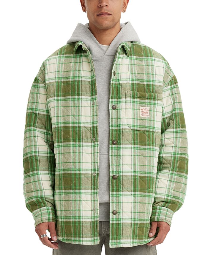 цена Мужская рабочая одежда-верхняя рубашка Levi's, зеленый
