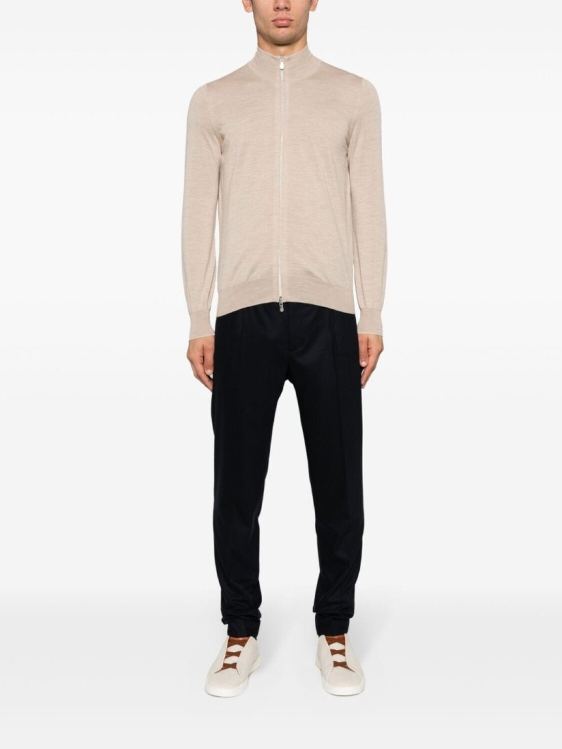 

Brunello Cucinelli кардиган на молнии, серый