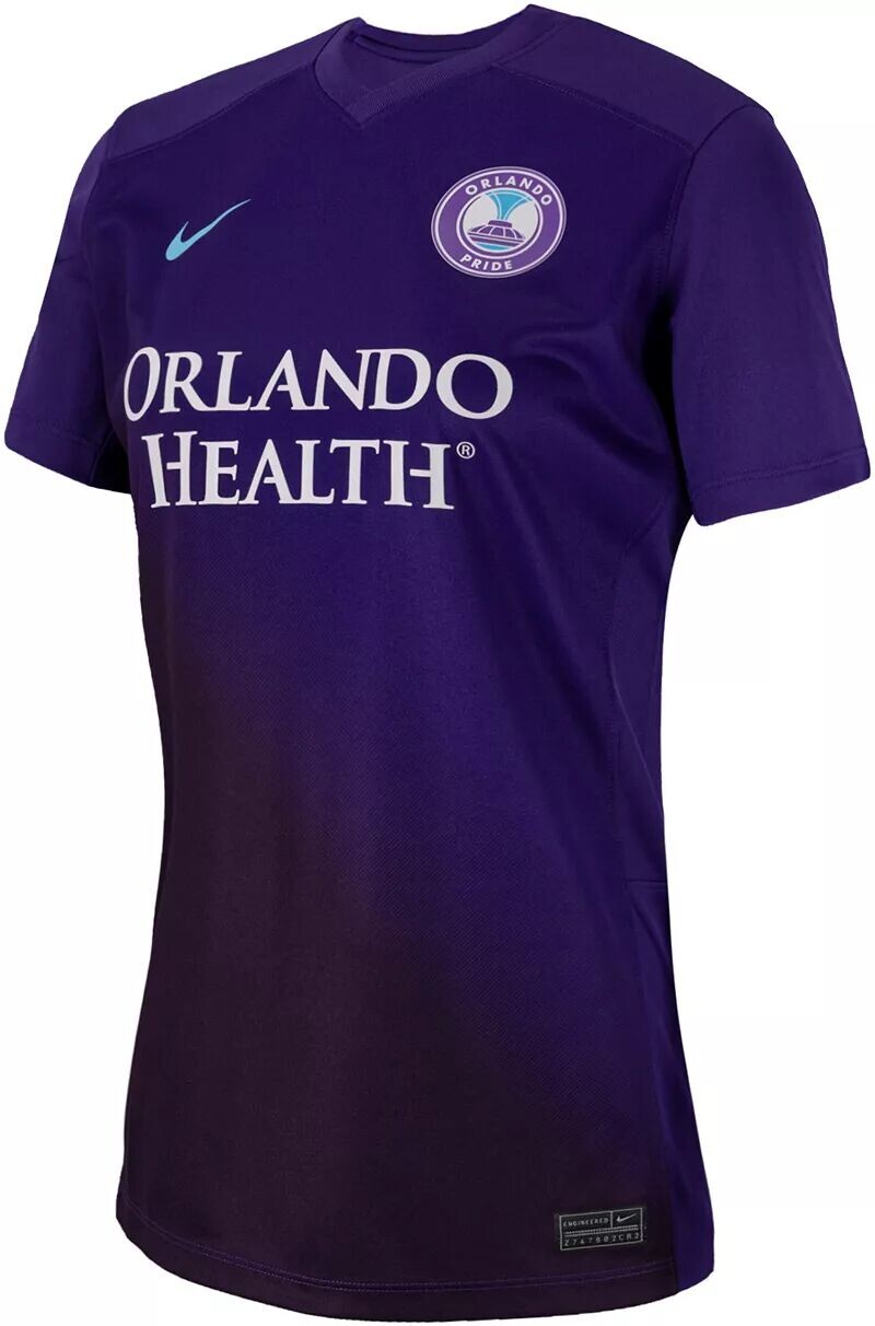 

Женская домашняя футболка Nike Orlando Pride 2024, реплика