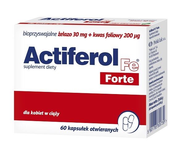

Железо в капсулах Actiferol Fe Forte , 60 шт