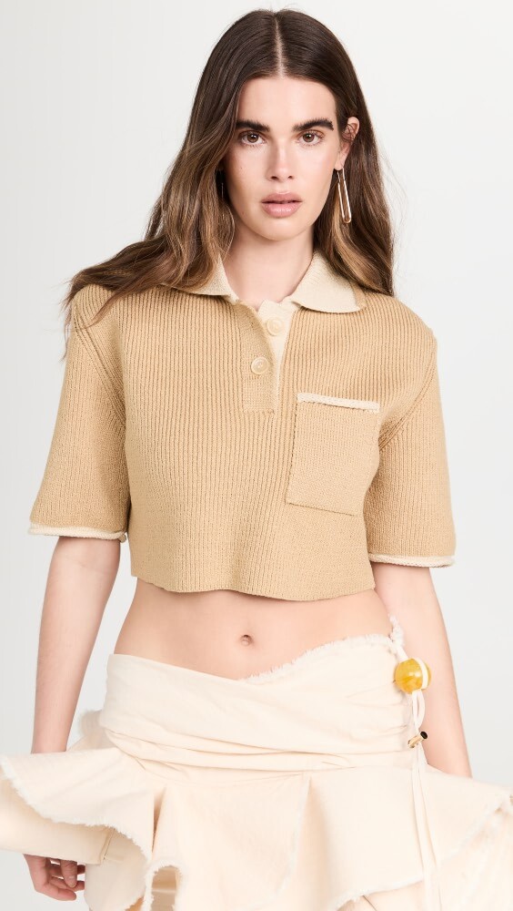 

Свитер Jacquemus Le Polo Maille Arco, бежевый
