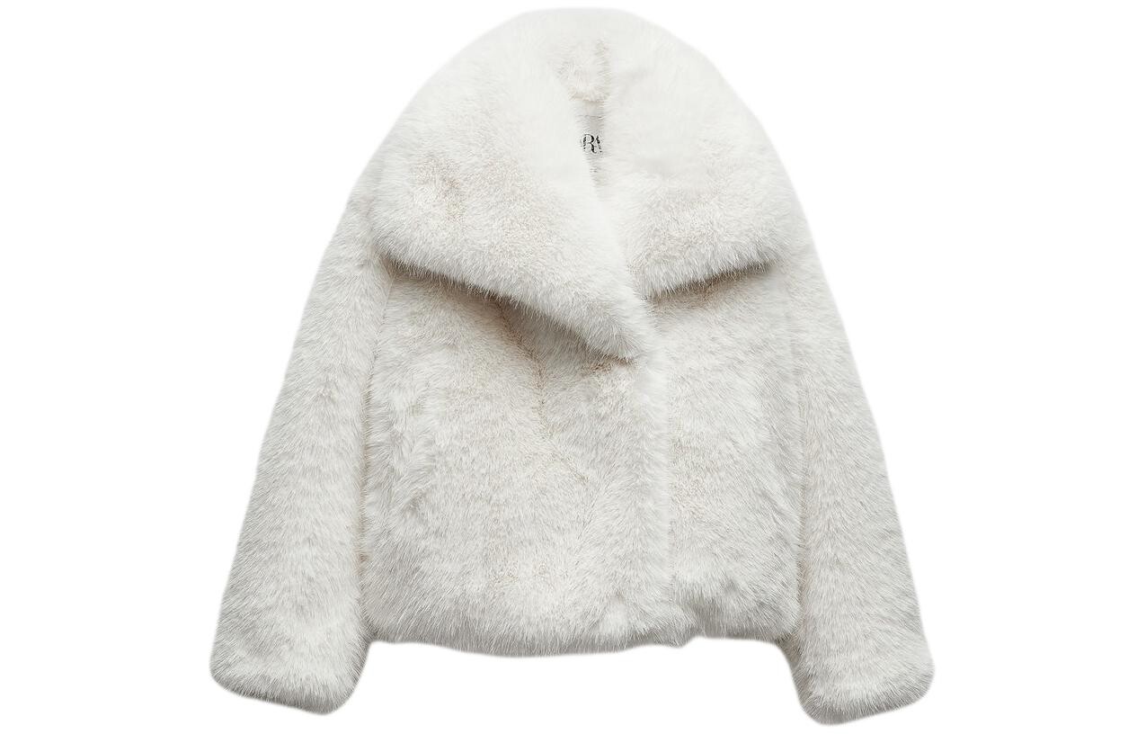 

Мех женский белый Zara