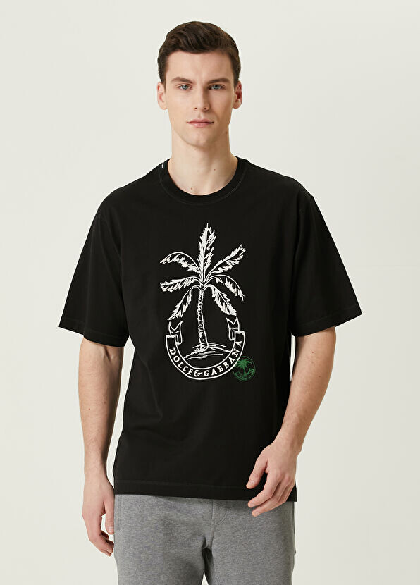 

Футболка с логотипом Dolce&Gabbana, черный