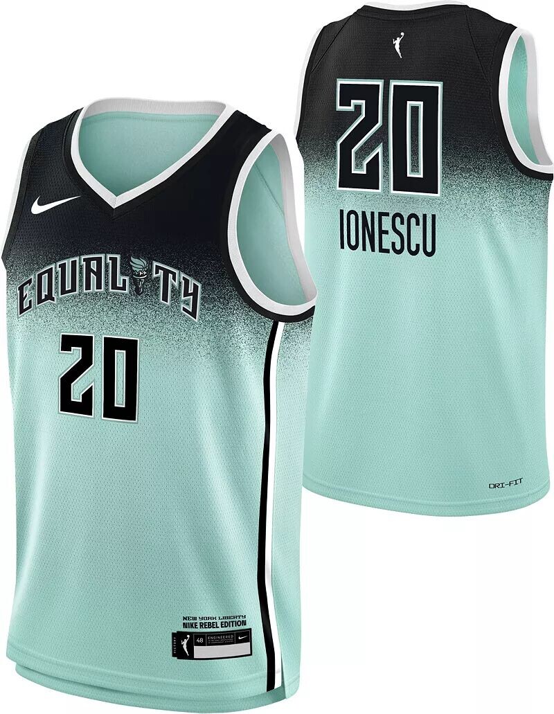 

Outerstuff Nike Youth New York Liberty Green Сабрина Ионеску № 20 Rebel Джерси