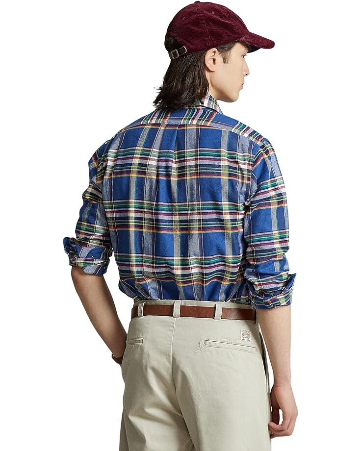 

Рубашка Polo Ralph Lauren Classic Fit Performance Shirt, цвет Royal/Navy Multi