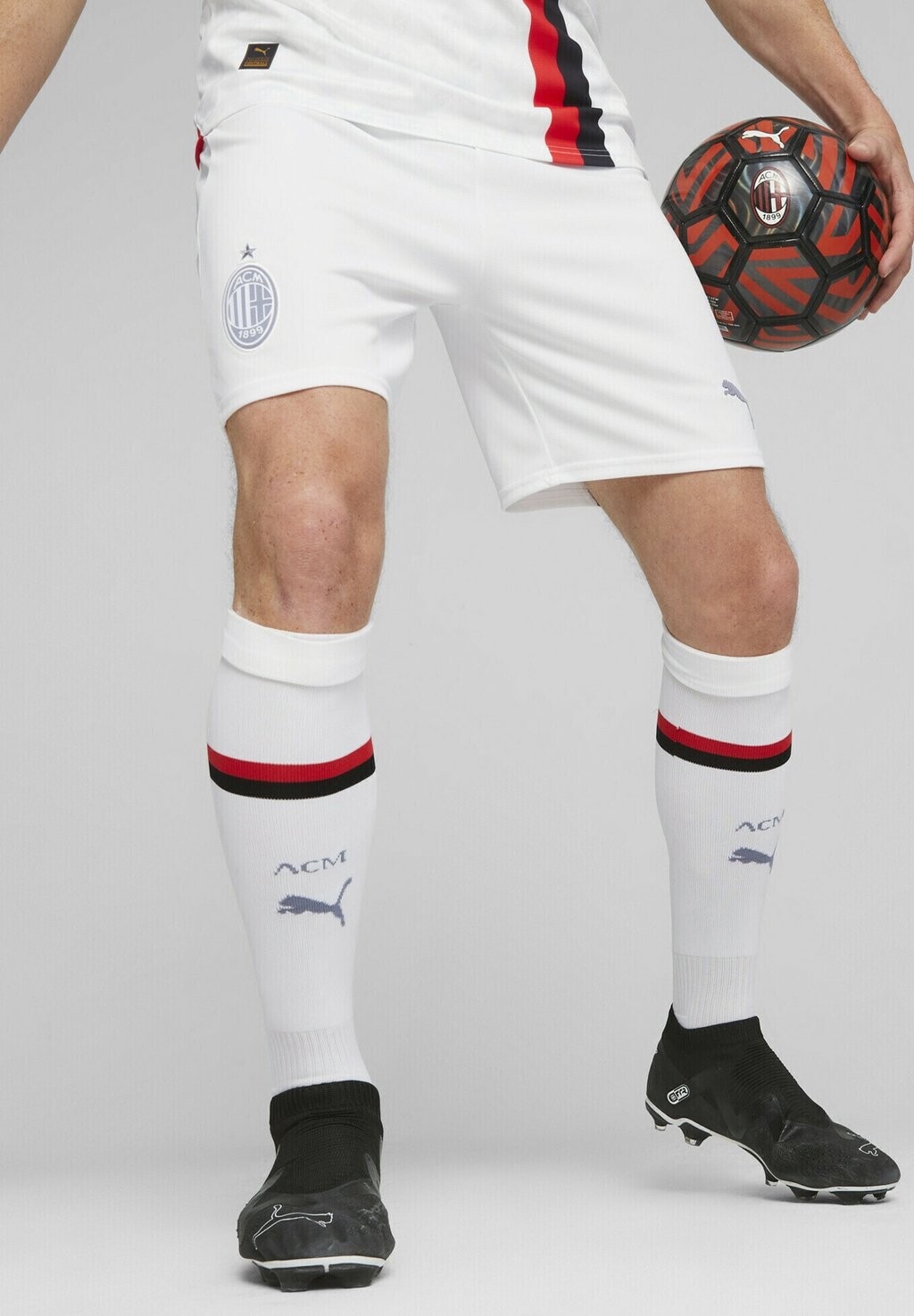 

Спортивные шорты AC MILAN Puma, белое перо серое