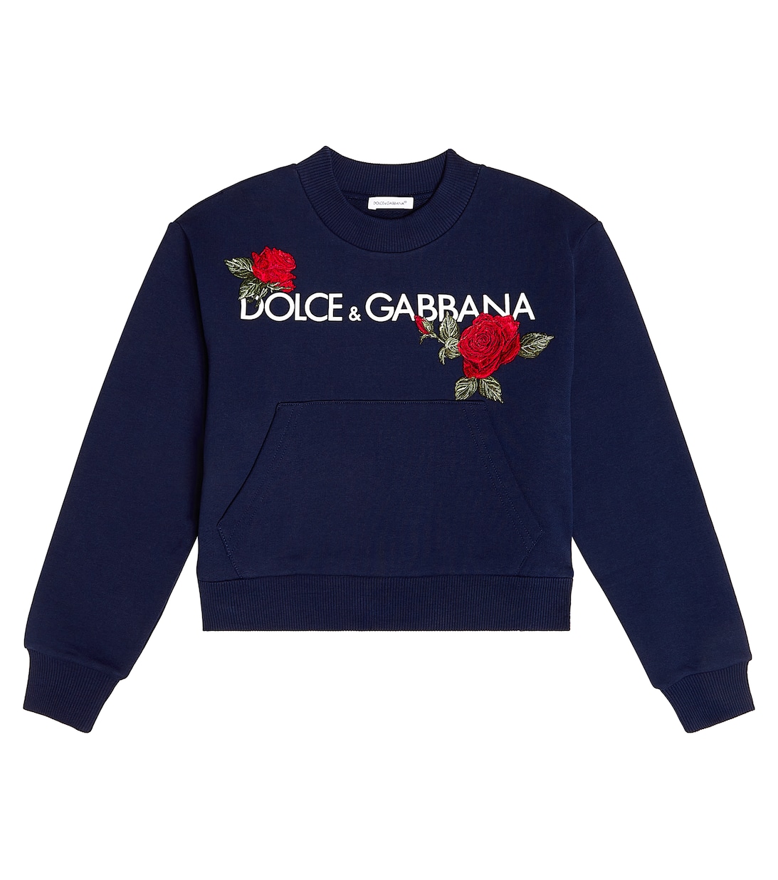 Толстовка из хлопкового джерси с логотипом Dolce&Gabbana, синий худи на молнии из хлопкового джерси с логотипом dolce