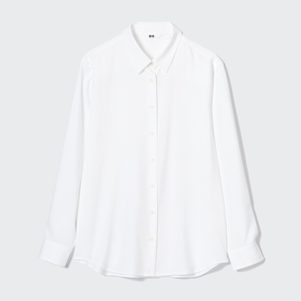 

Рубашка Uniqlo Cloud модная, белый