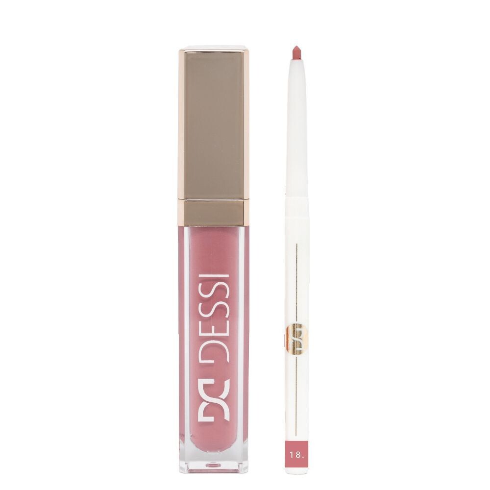 

Набор для макияжа Dessi Cosmetics Pomadka i konturówka, pomadka 17 Celebrate + konturówka 18