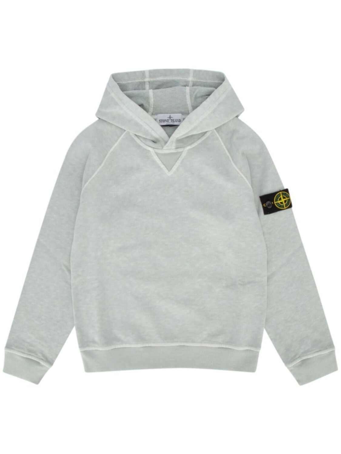 

Stone Island Junior толстовка с капюшоном «Компас», серый