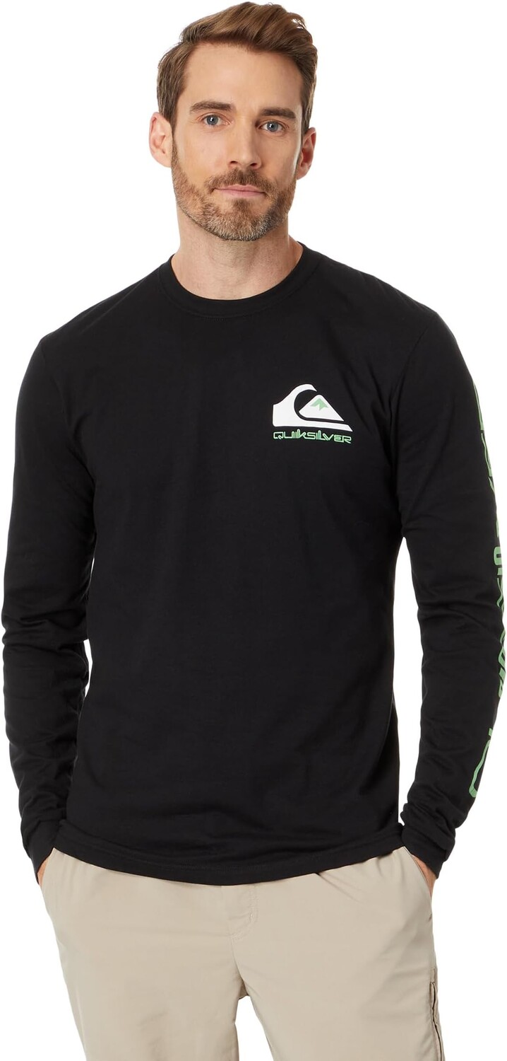 

Футболка с длинными рукавами и логотипом Omni Quiksilver, черный