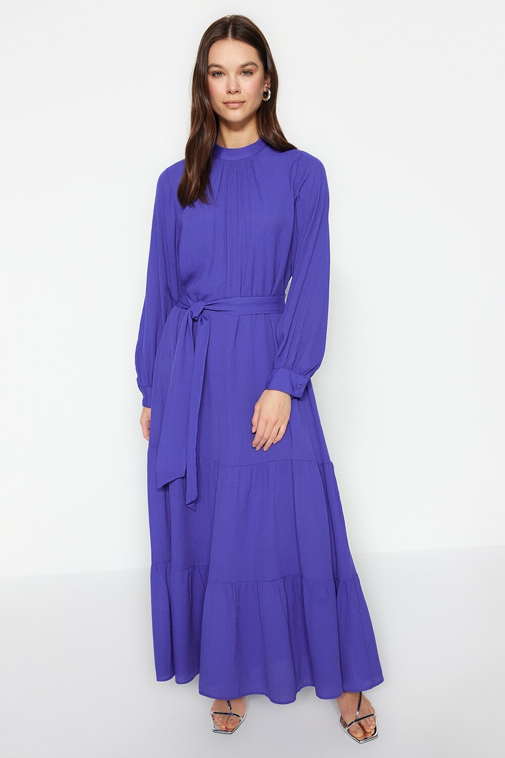 

Платье - Синий - А-силуэт Trendyol Modest, синий