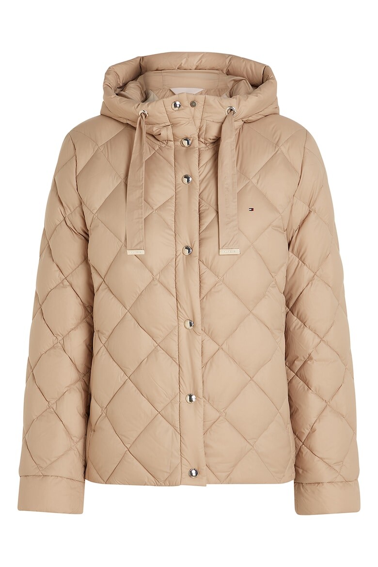 

Стеганая куртка с капюшоном Tommy Hilfiger, бежевый