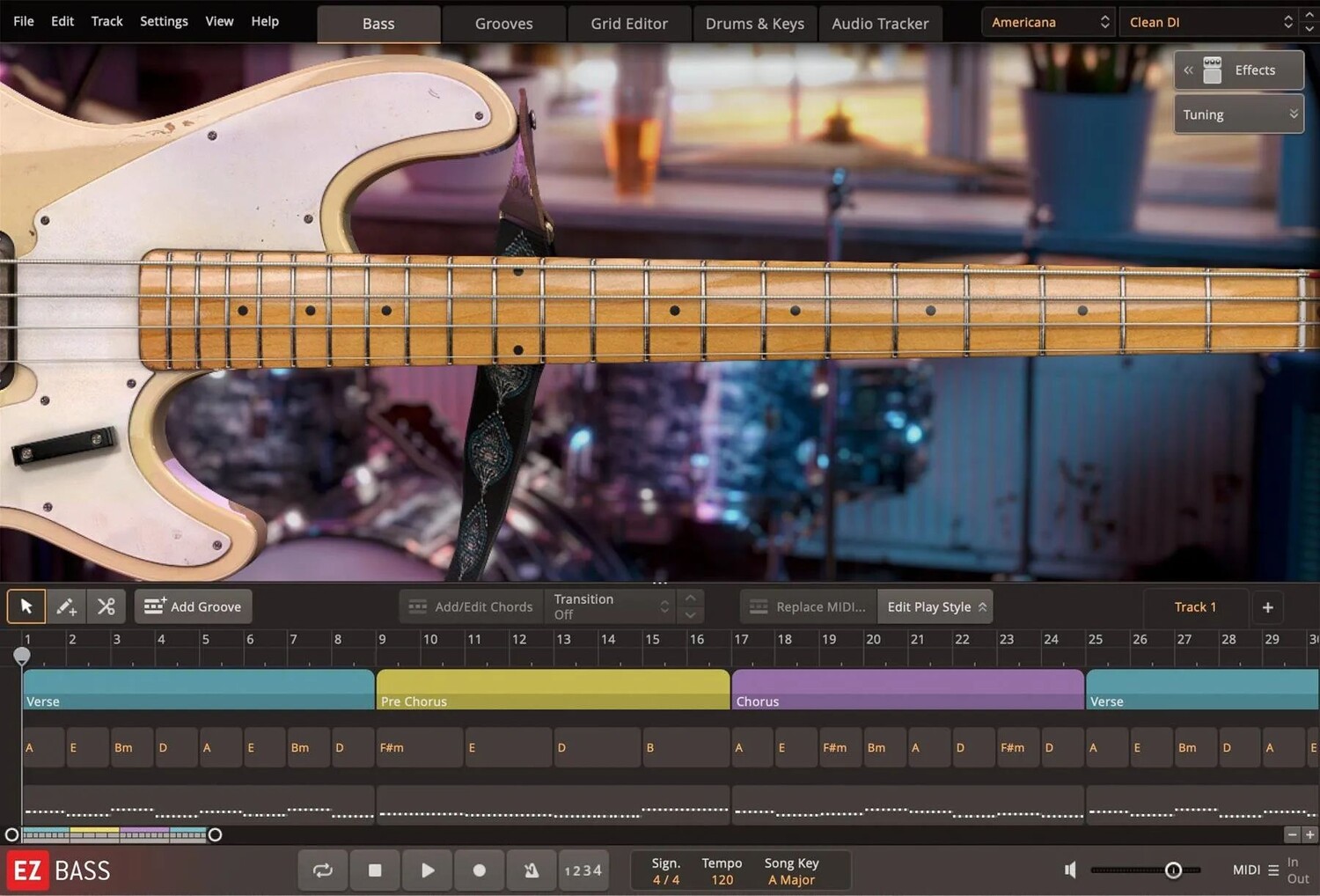 

Расширение Toontrack Americana EBX EZbass