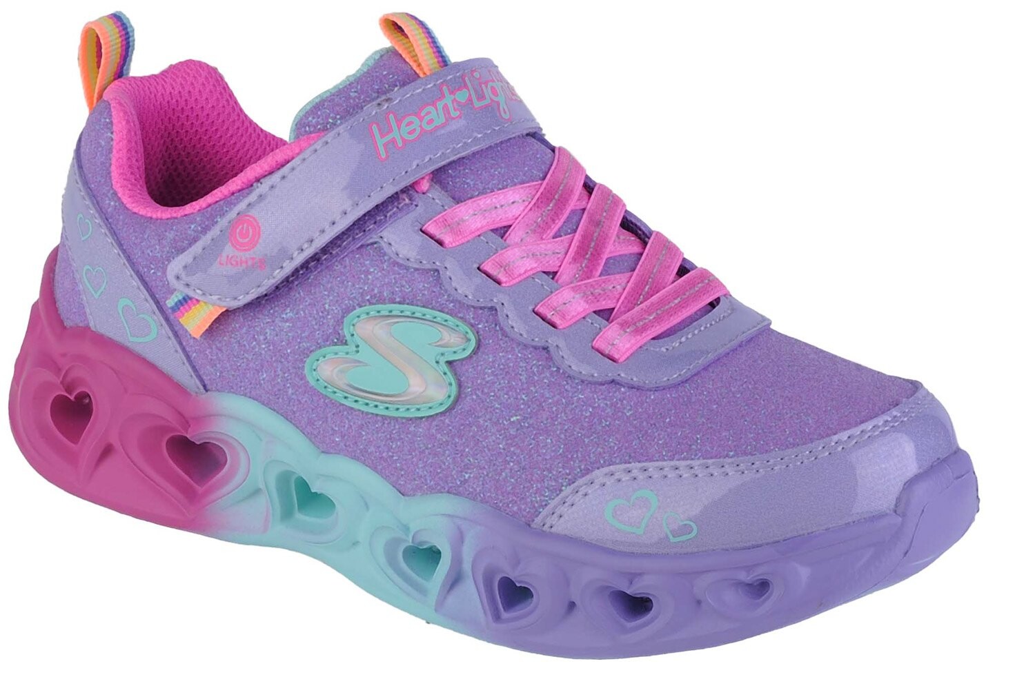 

Шлепанцы Skechers Heart Lights Colorful Joyful, фиолетовый