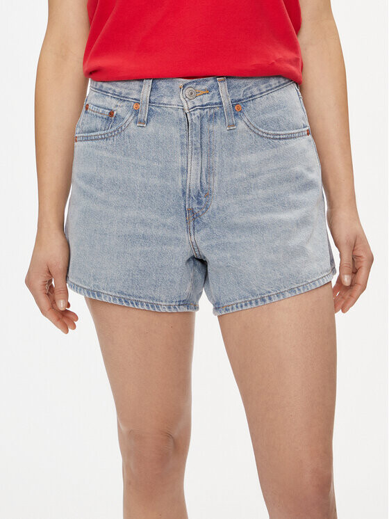 

Джинсовые шорты узкого кроя Levi's, синий