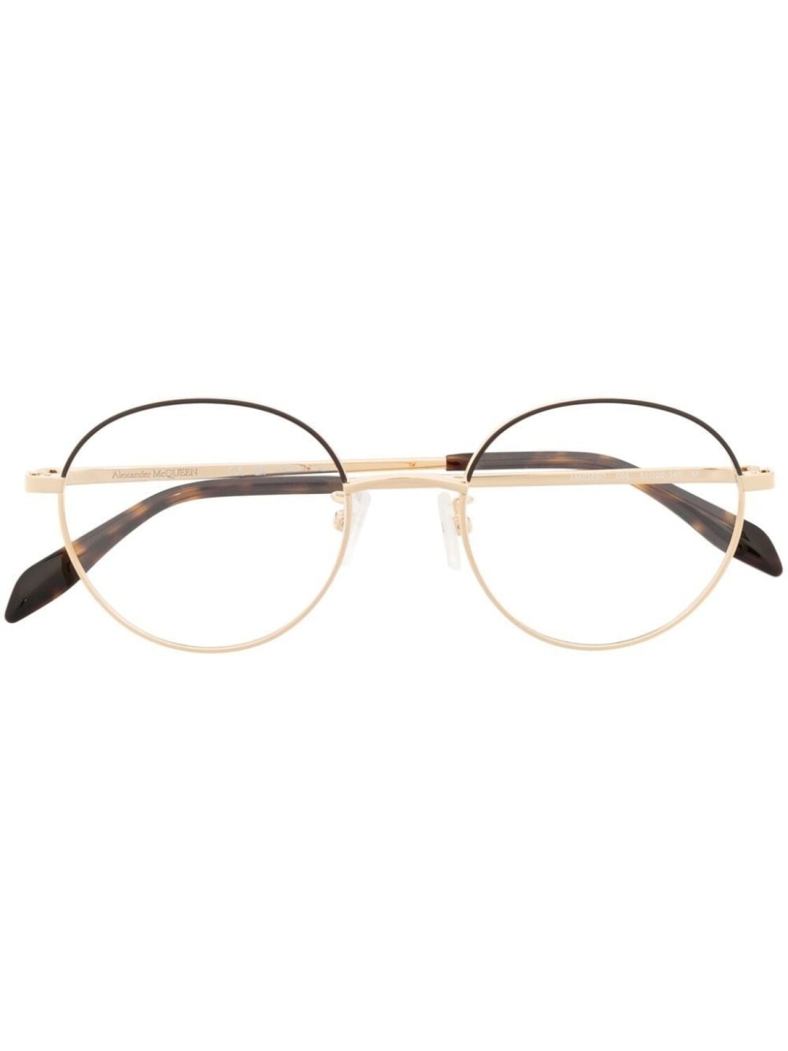 

Alexander McQueen Eyewear очки в круглой оправе, золотистый