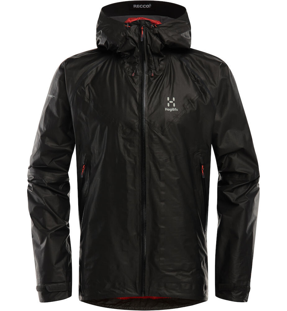 

Дождевик Haglöfs Outdoorjacke L.I.M GTX ShakeDry Hood, цвет Slate/Habanero