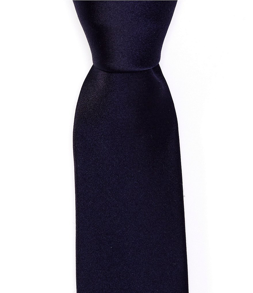 цена Мурано Solid Skinny 2 1/4Шелковый галстук Murano, синий