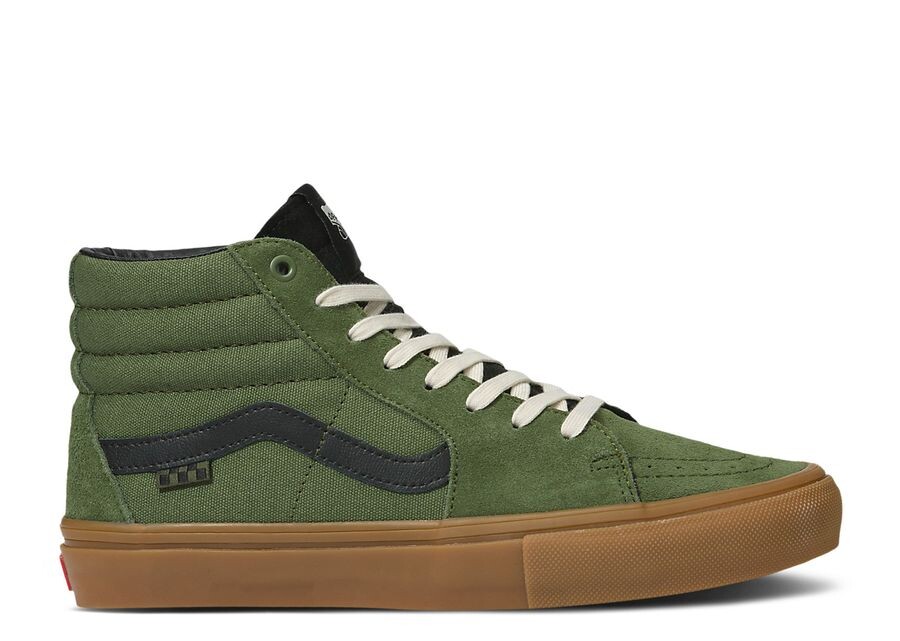 

Кроссовки Vans Skate Sk8 Hi, цвет Green Gum
