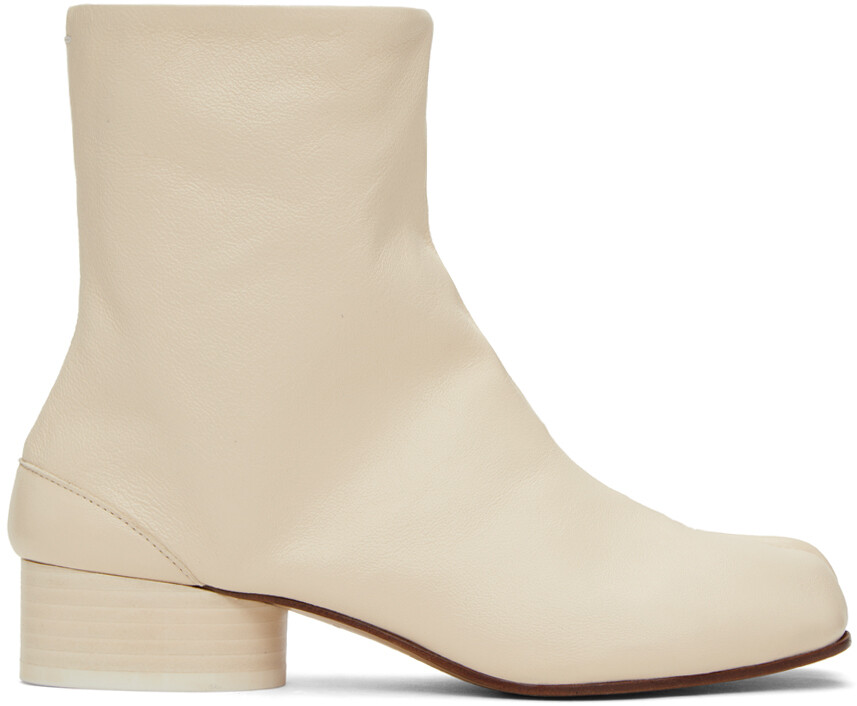 

Бело-белые ботинки таби Maison Margiela, Белый