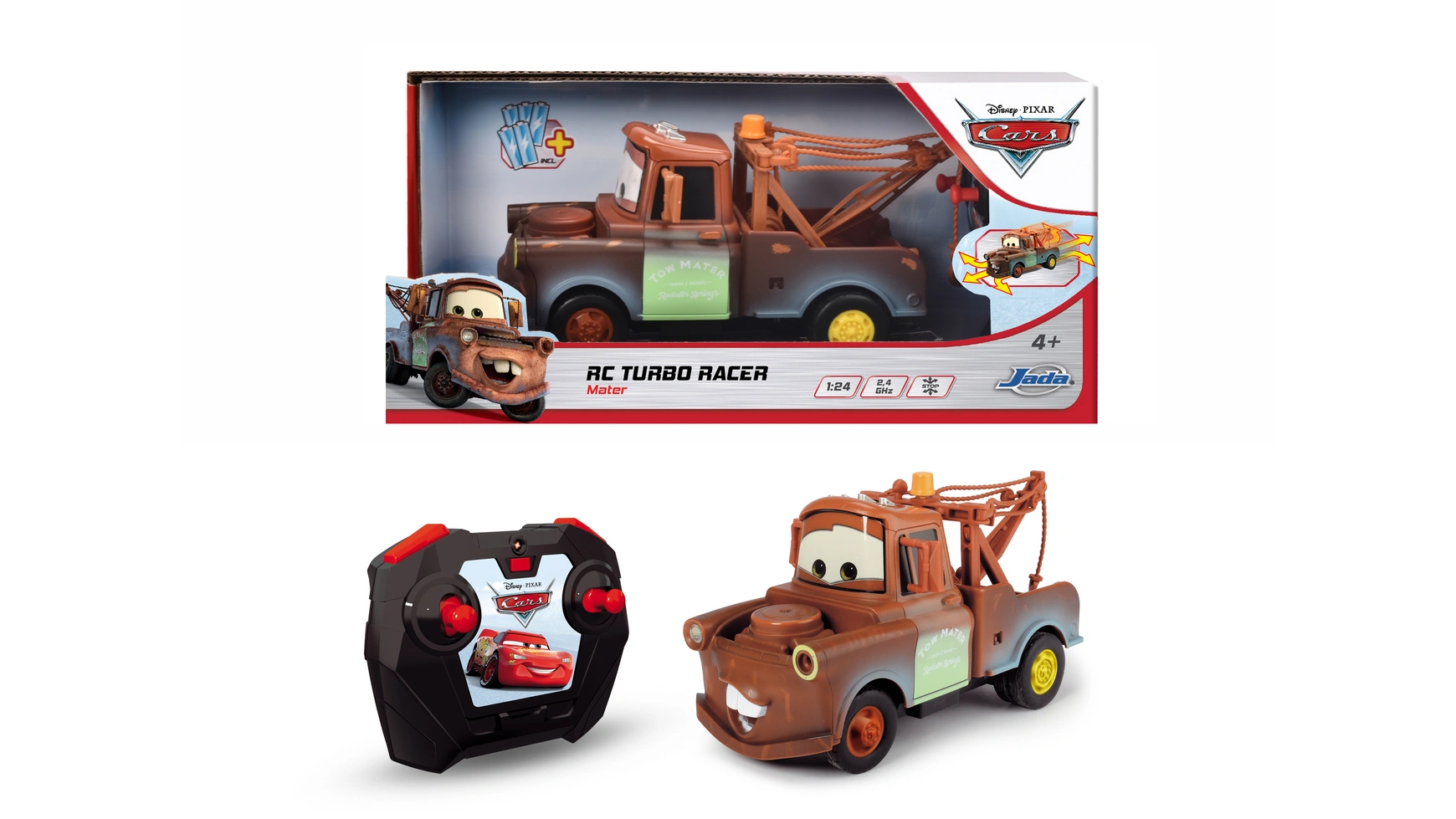 Радиоуправляемые машинки Jada Toys Turbo Racer Mater набор jada toys nano metalfigs minecraft wave 2 1 65 20 pack