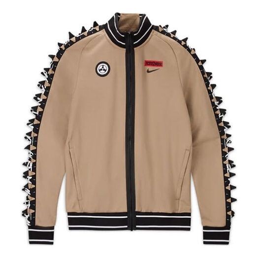 

Куртка Men's Nike x ACRONYM Crossover Contrasting Colors Sleeve Stand Collar Woven Sports Jacket Us Edition Khaki, хаки