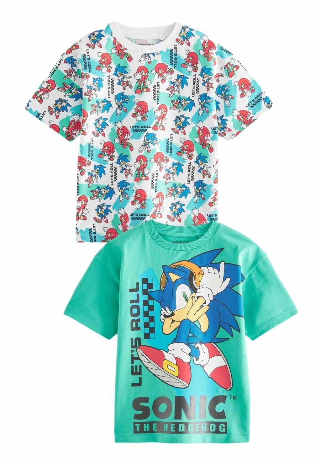 

REGULAR FIT Sonic 2 Pack Next, Футболка с принтом белый, голубой цвет