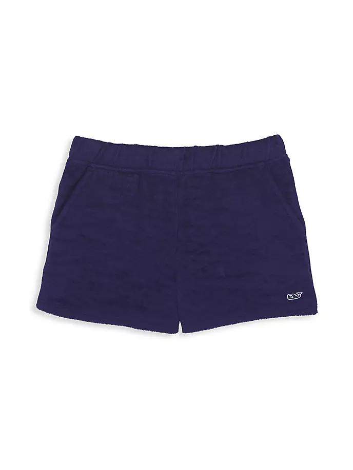 

Махровые шорты для маленьких девочек и девочек Vineyard Vines, цвет deep bay