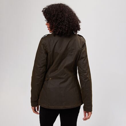цена Вощеная куртка Winter Defense женская Barbour, цвет Olive/Classic