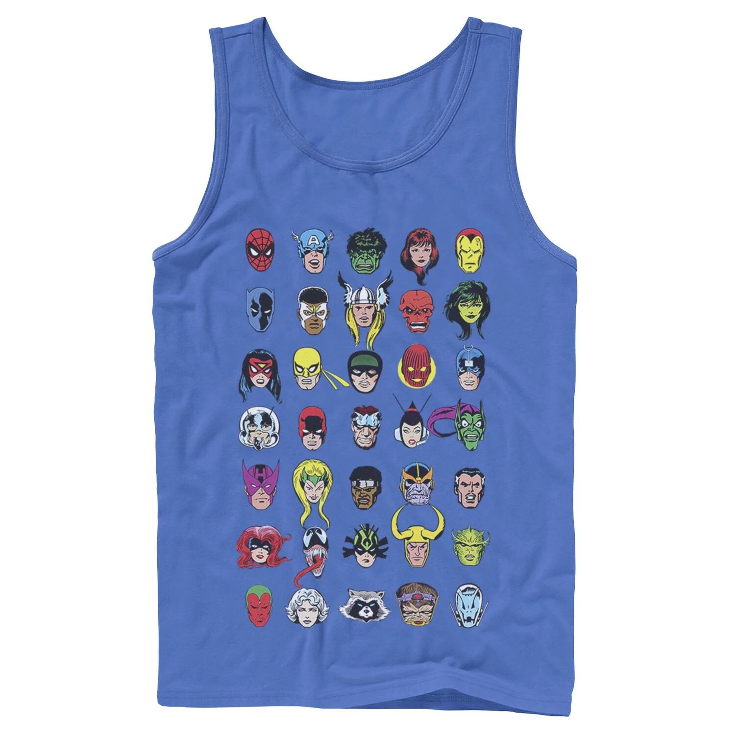 

Мужская майка с головами персонажей из комиксов Marvel Licensed Character