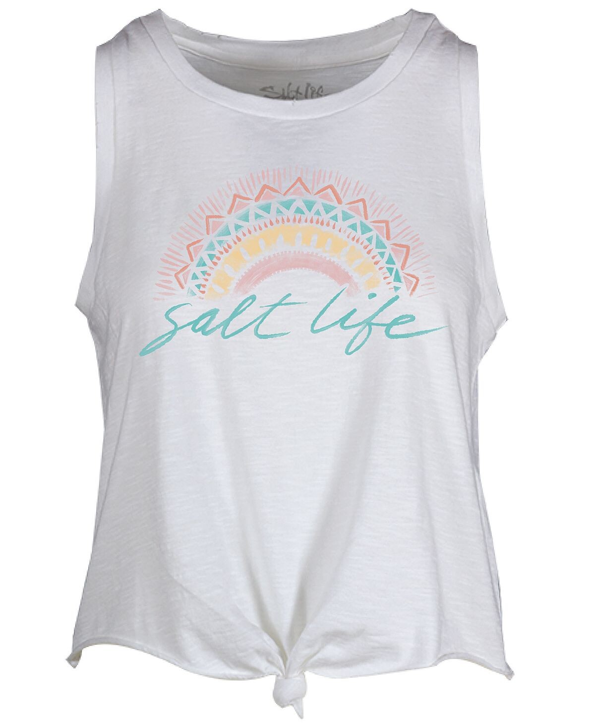 

Женская хлопковая майка с рисунком Boho Sun Salt Life, белый