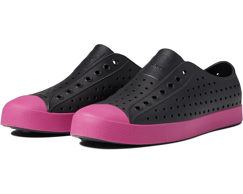 Кроссовки Native Shoes Jefferson Slip-on Sneakers, цвет Jiffy Black/Samba Pink