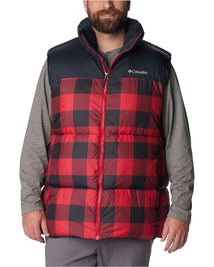 

Утепленный жилет Columbia Big & Tall Puffect II, цвет Mountain Red Check Print/Black