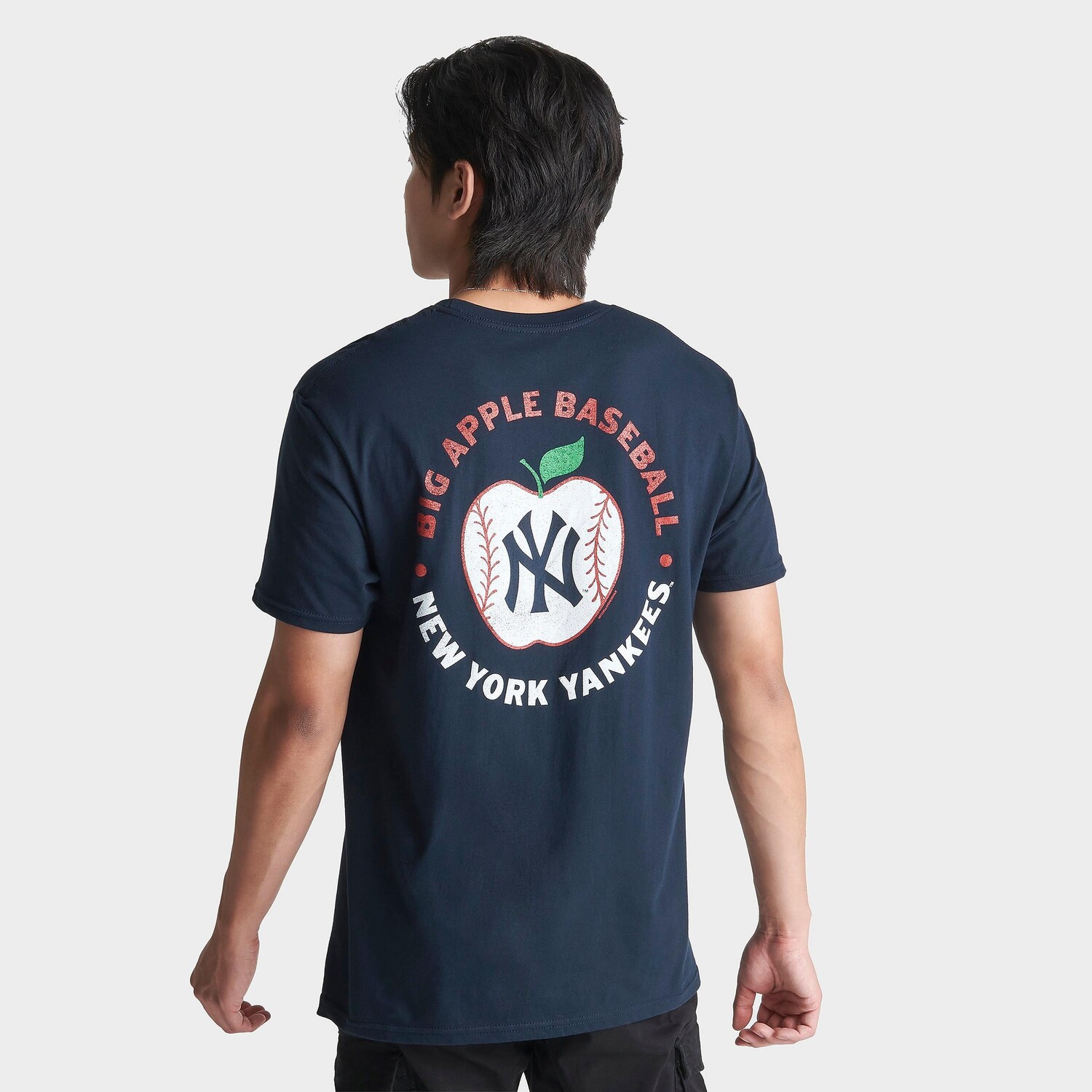 

Мужская футболка с рисунком Mitchell & Ness New York Yankees MLB Big Apple, синий