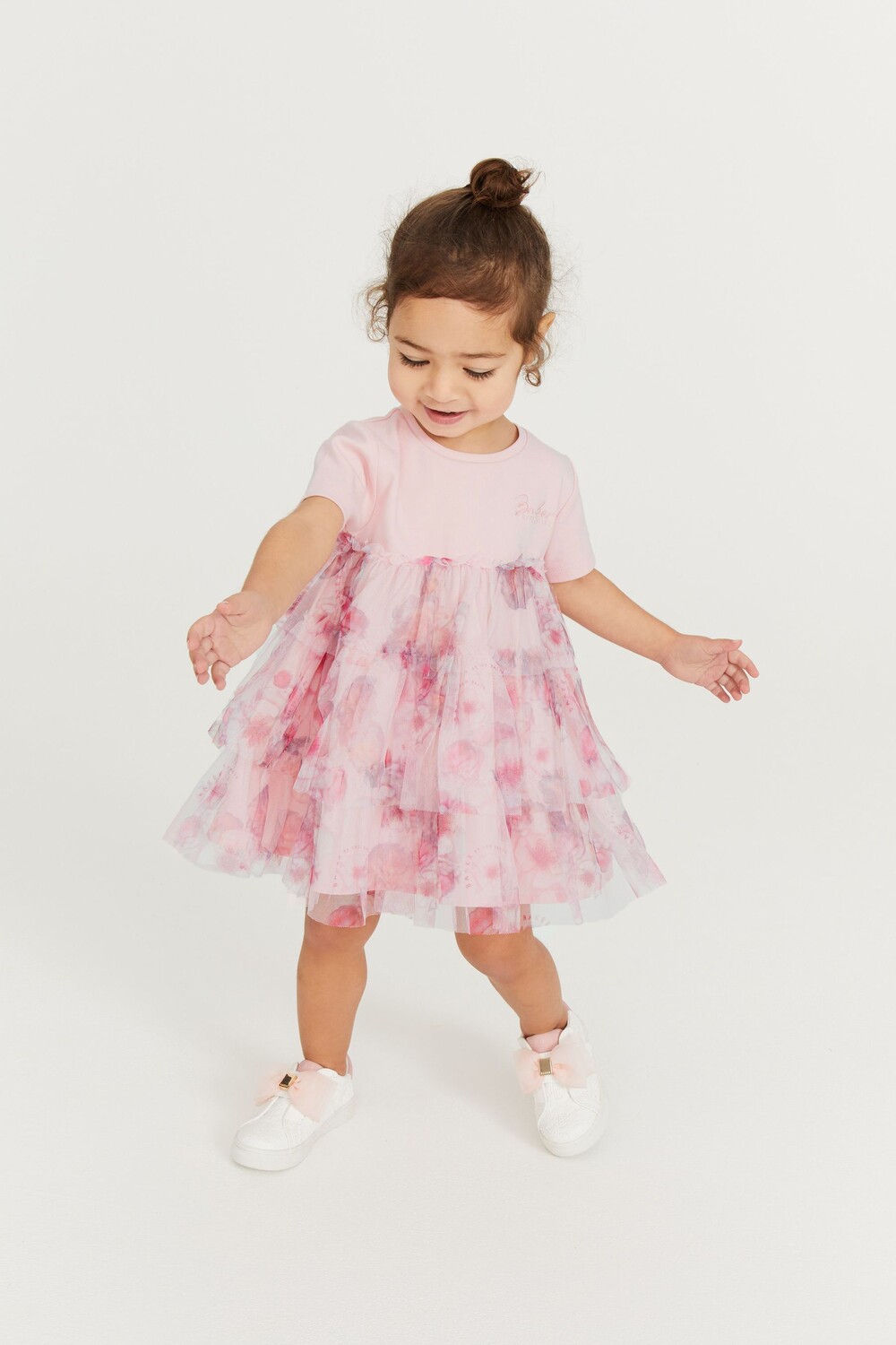 

Розовое сетчатое платье Baker By Ted Baker Baker by Ted Baker, розовый