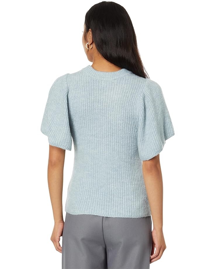 

Свитер Lilla P Flutter Sleeve Crew Neck Sweater, цвет Frost