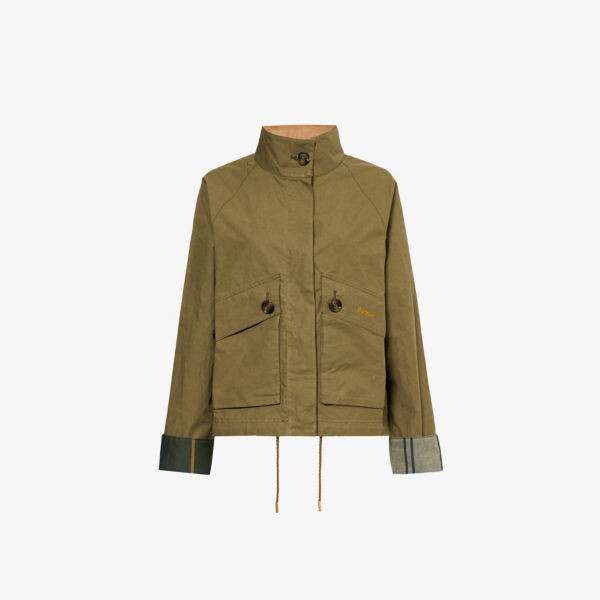 

Хлопковая куртка свободного кроя crowdon Barbour, зеленый