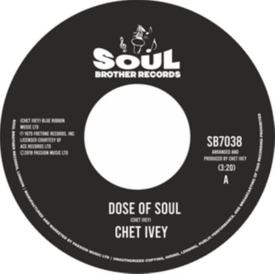 Виниловая пластинка Ivey Chet - Dose of Soul/Get Down With Geater