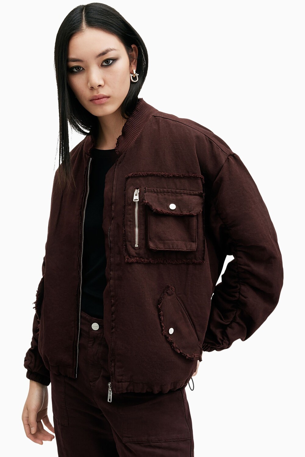 

Куртка бомбер Allsaints Rue All Saints, красный