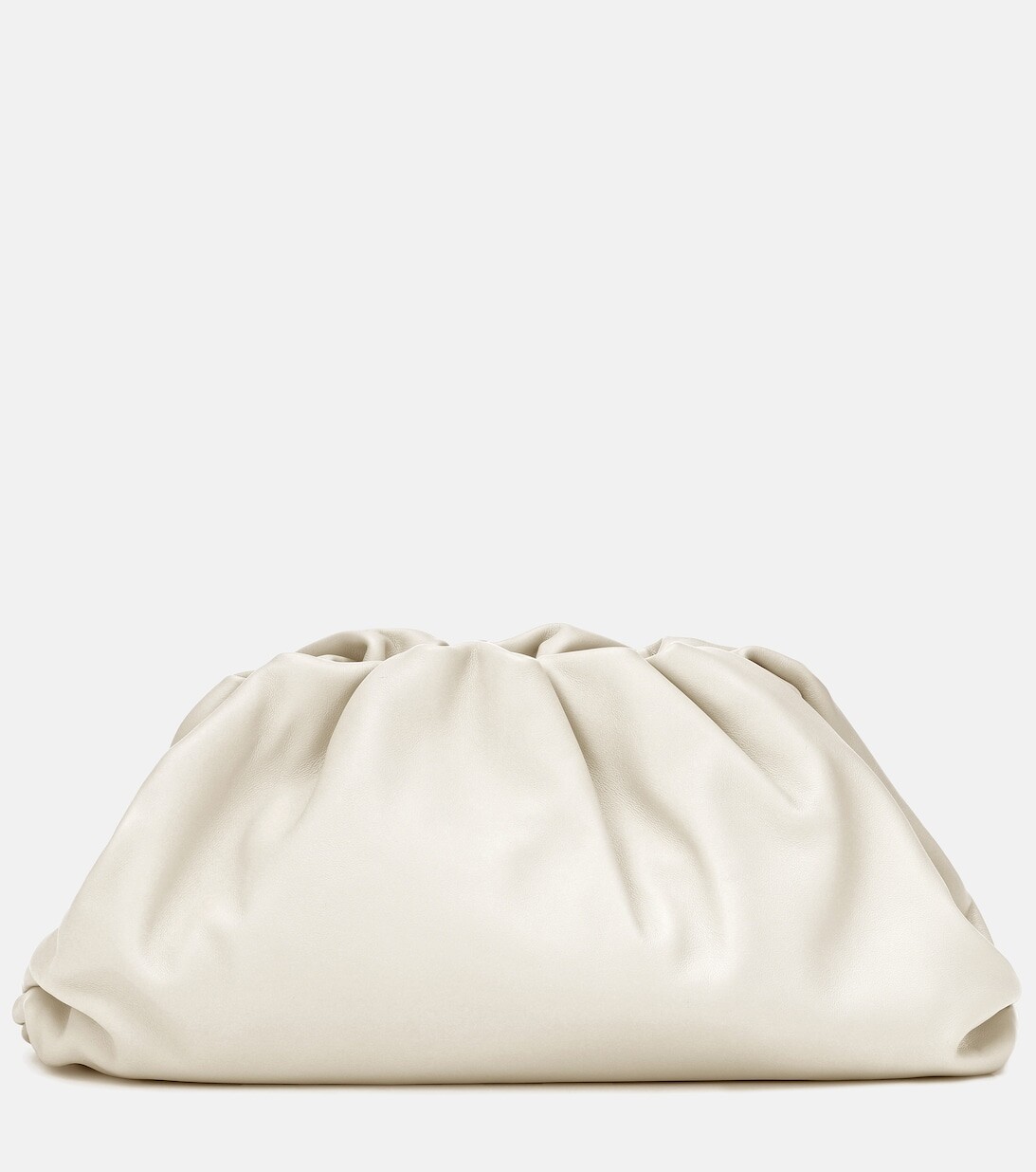 

Клатч из кожи Bottega Veneta, белый