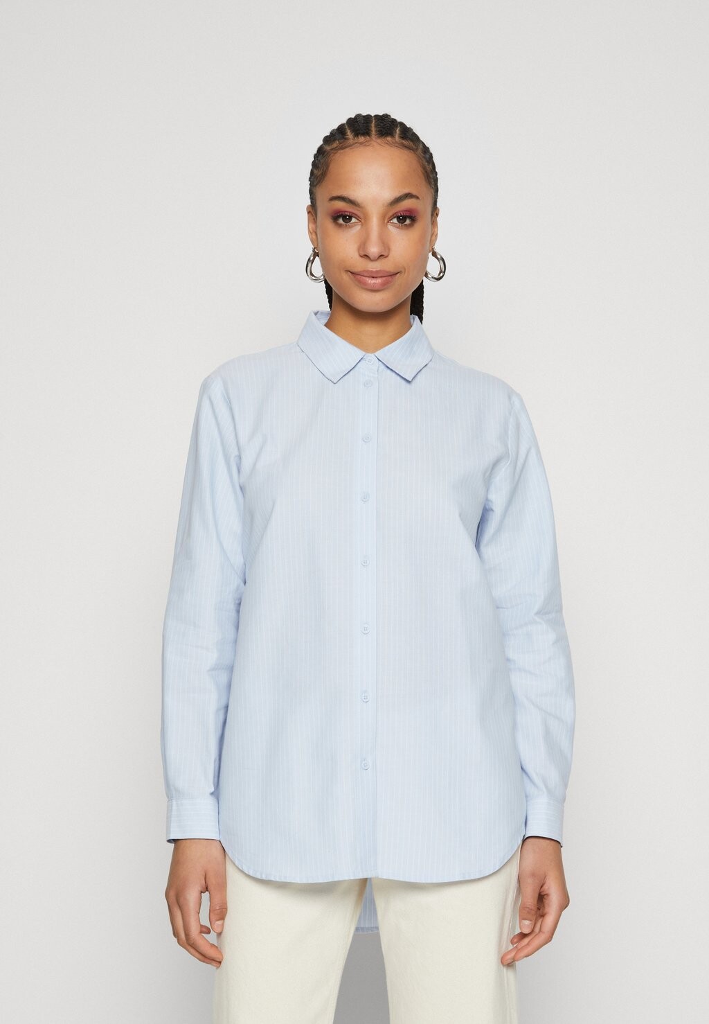 

Блузка-рубашка JDYLOUIS LONG LOOSE, цвет cashmere blue