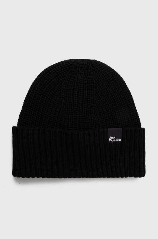 

Шерстяная шапка Jack Wolfskin, черный