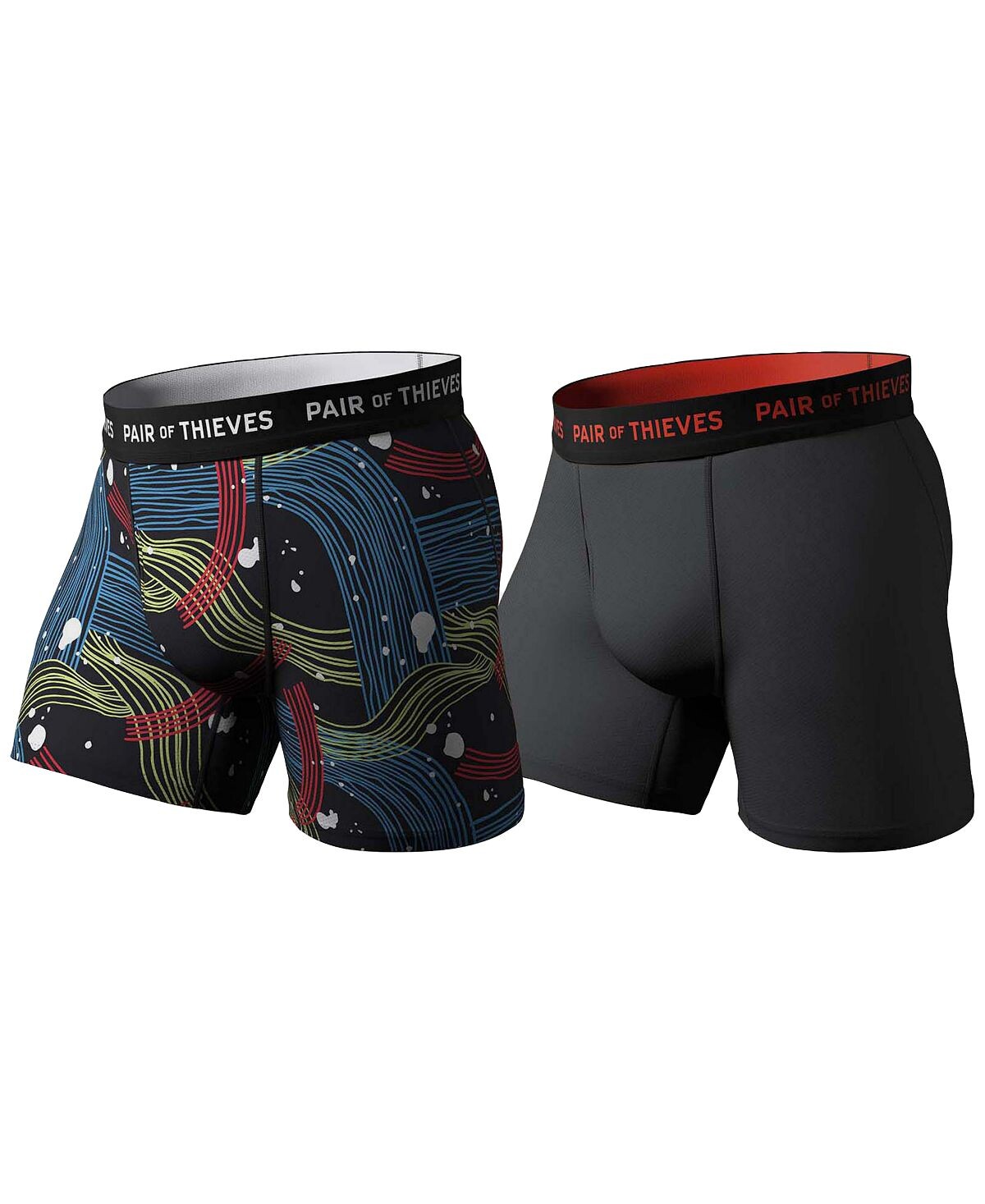 

Мужские SuperFit 2 шт. Трусы-боксеры с поясом и логотипом Pair of Thieves