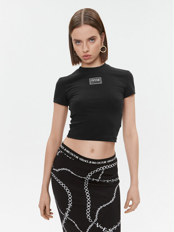 

Футболка узкого кроя Versace Jeans Couture, черный