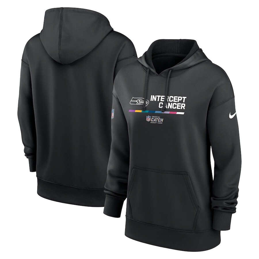 

Пуловер с капюшоном Nike Seattle Seahawks, черный