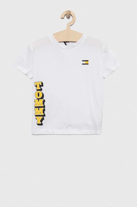 

Хлопковая футболка для детей Tommy Hilfiger, белый