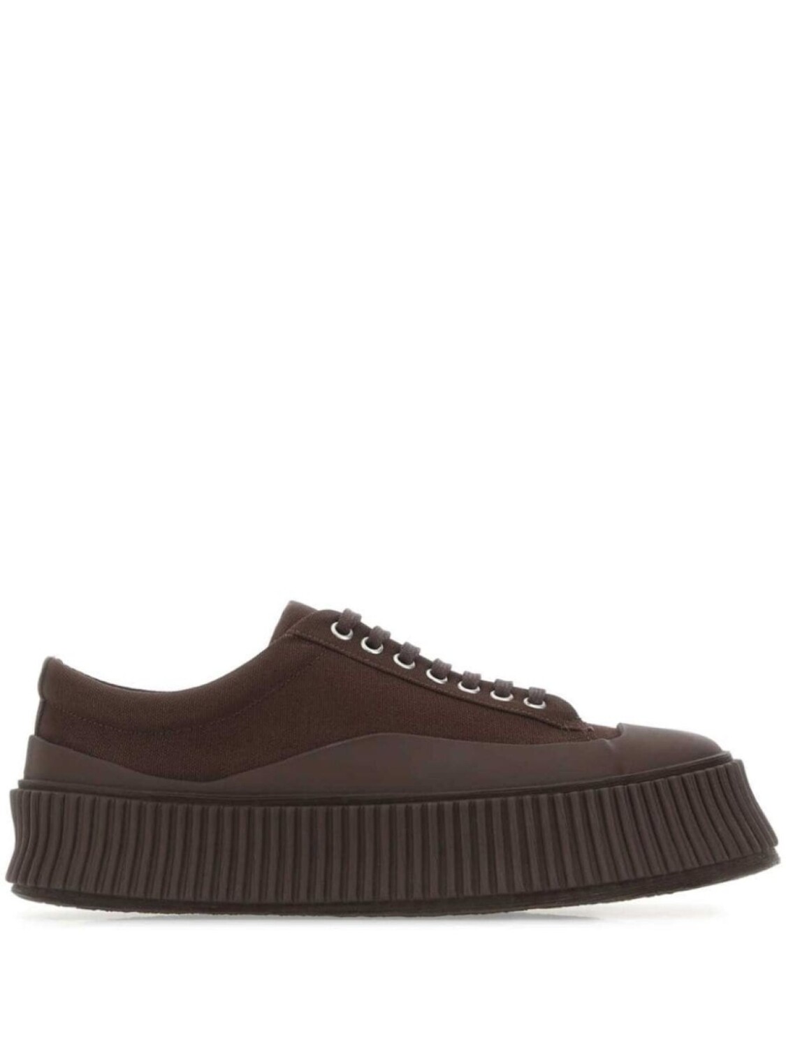 

Холщовые кеды Jil Sander, коричневый