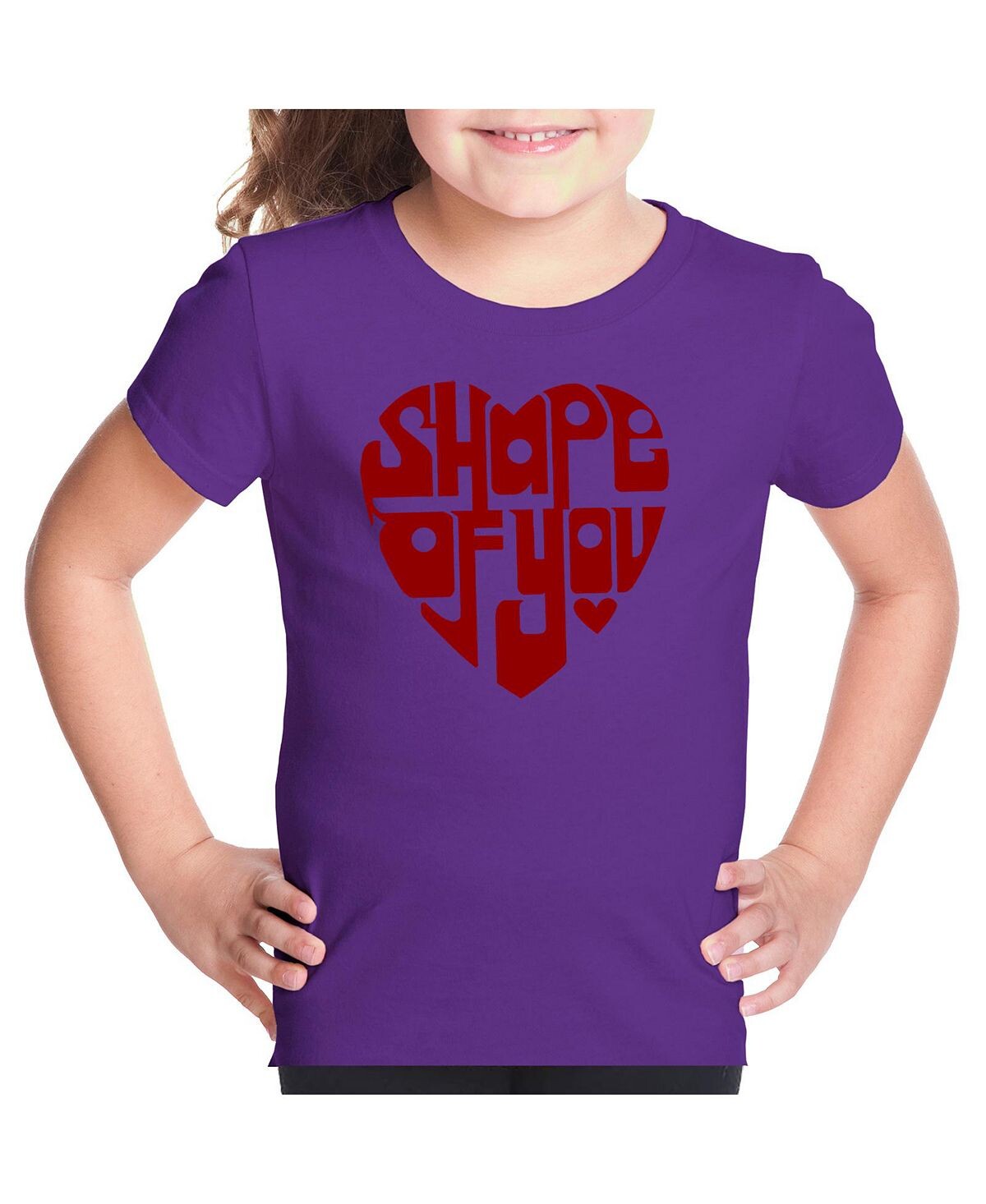 

Футболка Big Girl с надписью Word Art — Shape of You LA Pop Art