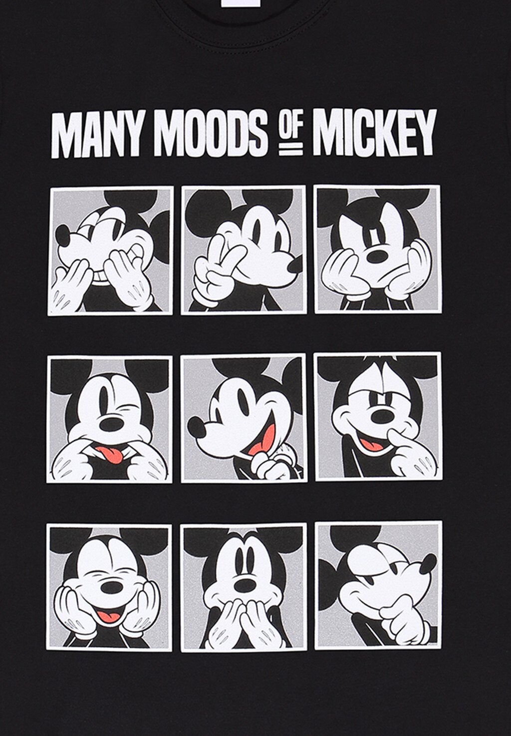 

Футболка с принтом MANY MOODS OF DISNEY MICKEY Henry Tiger, черный